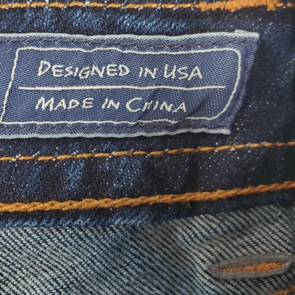 Miss Me Bootcut Jeans Dark Wash Signature Rise Embellished Pockets 27 - Picture 9 of 10